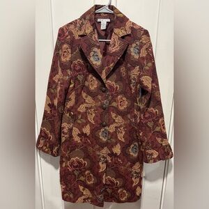 CAbi Mulberry Tapestry Coat